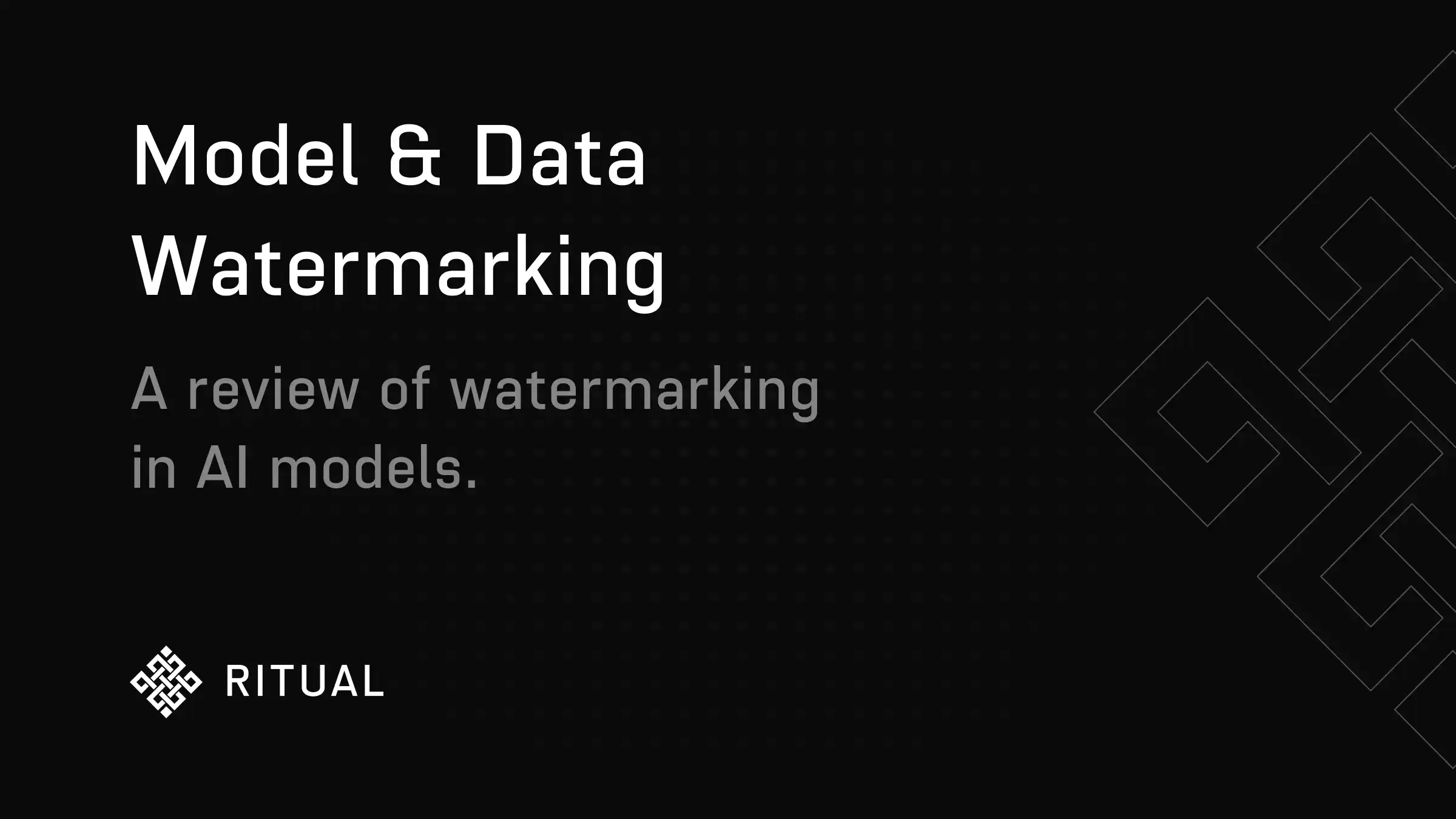 Model and Data Watermarking