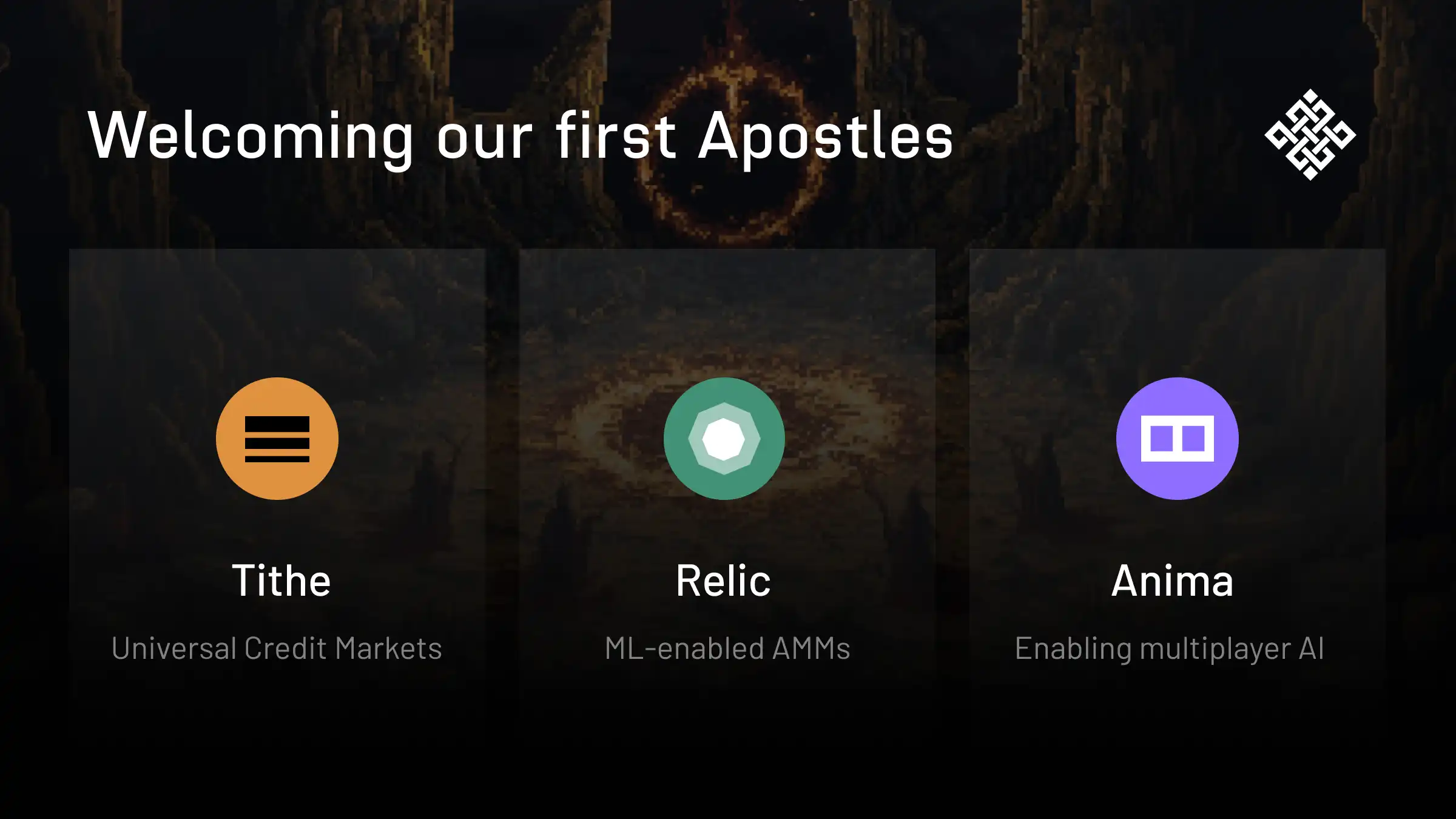 Welcoming our first Apostles